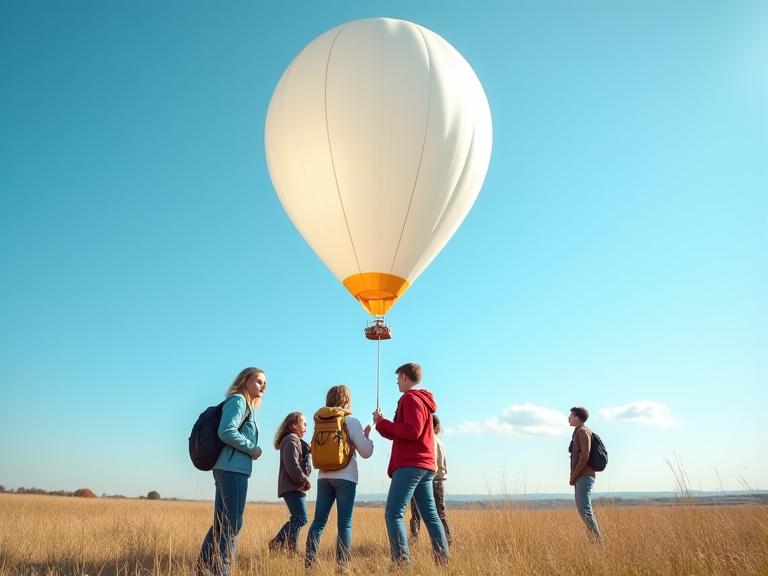 Students Launching Weather Balloon